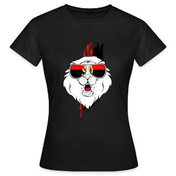 Angola - T-shirt Femme - noir - Devant - AI Model Female 172 dark (172cm)