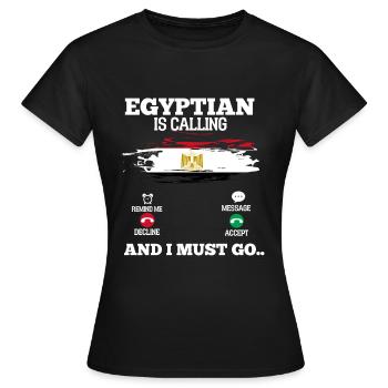 Égypte - T-shirt Femme - noir - Devant - AI Model Female 172 dark (172cm)