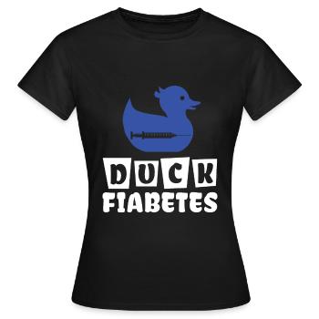 Sensibilisation au diabète - Diabète diabétique de type 1 - T-shirt Femme - noir - Devant - AI Model Female 172 dark (172cm)