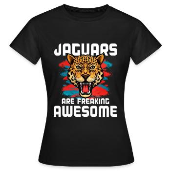 Jaguar - T-shirt Femme - noir - Devant - AI Model Female 172 dark (172cm)