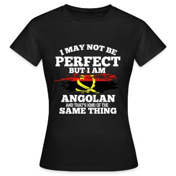 Angola - T-shirt Femme - noir - Devant - AI Model Female 172 dark (172cm)
