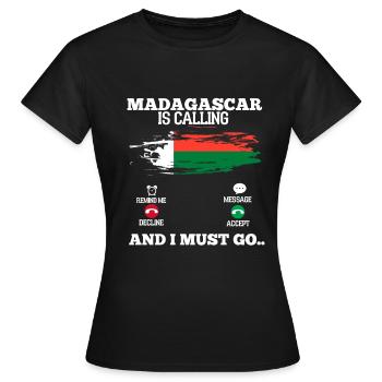 Madagaskar - Frauen T-Shirt - Schwarz - Vorne - AI Model Female 172 dark (172cm)