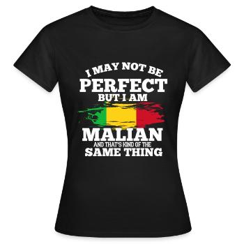 Mauritanie - T-shirt Femme - noir - Devant - AI Model Female 172 dark (172cm)