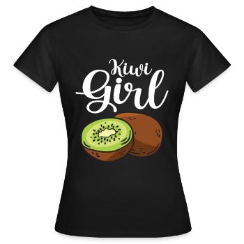 Kiwi - T-shirt Femme - noir - Devant - AI Model Female 172 dark (172cm)