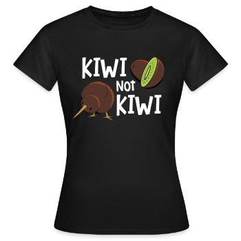 Kiwi - T-shirt Femme - noir - Devant - AI Model Female 172 dark (172cm)