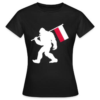 Polen - Frauen T-Shirt - Schwarz - Vorne - AI Model Female 172 dark (172cm)