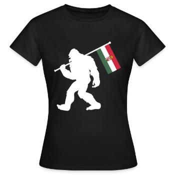 Hongrie - T-shirt Femme - noir - Devant - AI Model Female 172 dark (172cm)