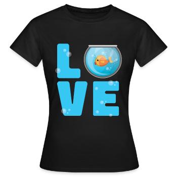 Aquarium - T-shirt Femme - noir - Devant - AI Model Female 172 dark (172cm)