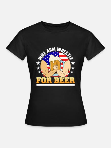 Armdrücken - Frauen T-Shirt - Schwarz