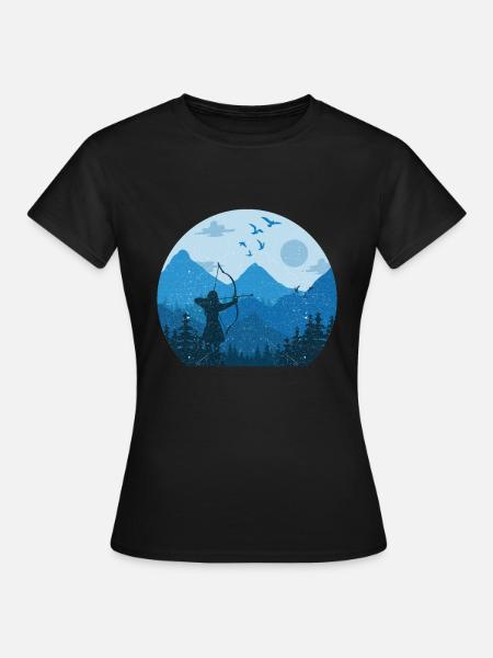 Bogenschießen - Frauen T-Shirt - Schwarz