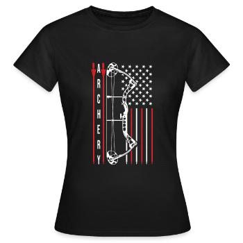 Archerie - T-shirt Femme - noir - Devant - AI Model Female 172 dark (172cm)