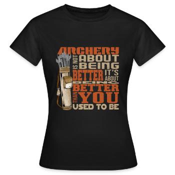 Archerie - T-shirt Femme - noir - Devant - AI Model Female 172 dark (172cm)