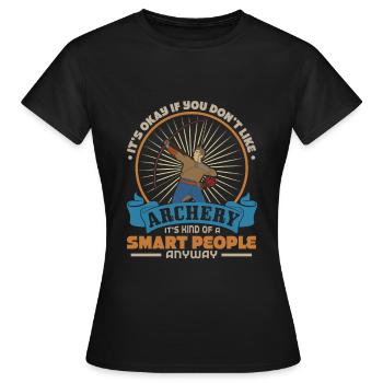 Archerie - T-shirt Femme - noir - Devant - AI Model Female 172 dark (172cm)