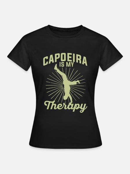 Capoeira Is My Therapy - Frauen T-Shirt - Schwarz