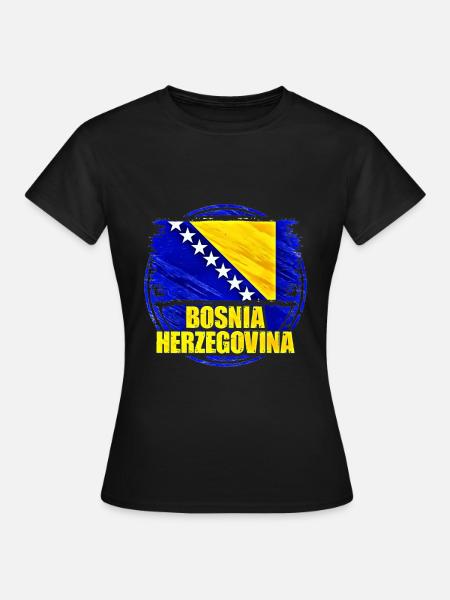Bosnien Herzegowia - Frauen T-Shirt - Schwarz