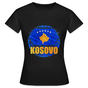 Kosovo - T-shirt Femme - noir - Devant - AI Model Female 172 dark (172cm)
