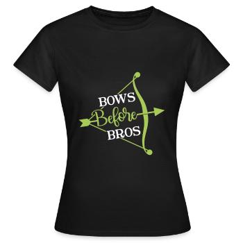 Arcs avant Bros - Archer Bow - T-shirt Femme - noir - Devant - AI Model Female 172 dark (172cm)