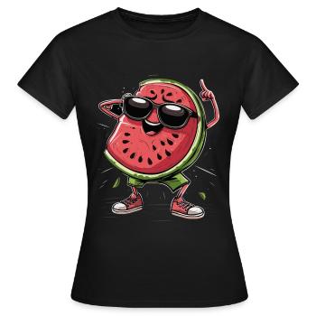 Watermelon - Women's T-Shirt - black - Front - AI Model Female 172 dark (172cm)