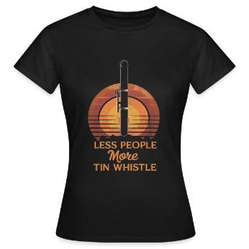 Tin Whistle - Women's T-Shirt - black - Front - AI Model Female 172 dark (172cm)
