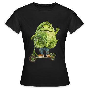 Kohl Scooter - Frauen T-Shirt - Schwarz - Vorne - AI Model Female 172 dark (172cm)