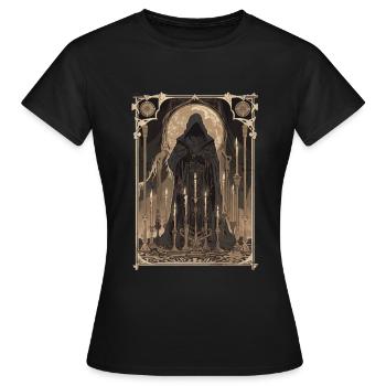 Der Zauberer Tarot - Frauen T-Shirt - Schwarz - Vorne - AI Model Female 172 dark (172cm)