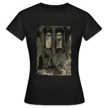 The Ten of Pentacles Tarot - Women's T-Shirt - black - Front - AI Model Female 172 dark (172cm)