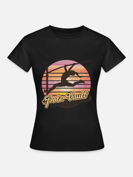 Stabhochspringer-Geschenk - Frauen T-Shirt - Schwarz