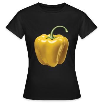 Paprika Geschenk - Frauen T-Shirt - Schwarz - Vorne - AI Model Female 172 dark (172cm)