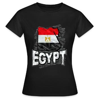 Égypte - T-shirt Femme - noir - Devant - AI Model Female 172 dark (172cm)