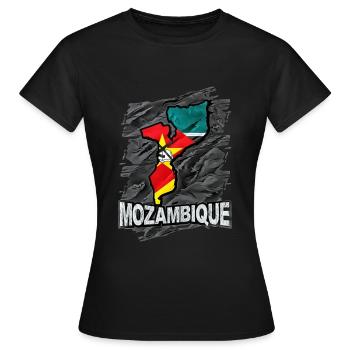 Mozambique - T-shirt Femme - noir - Devant - AI Model Female 172 dark (172cm)