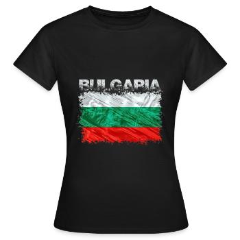 Bulgarie - T-shirt Femme - noir - Devant - AI Model Female 172 dark (172cm)