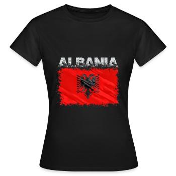 Albanie - T-shirt Femme - noir - Devant - AI Model Female 172 dark (172cm)