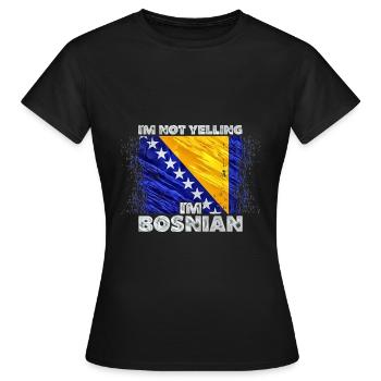 Bosnien Herzegowina - Frauen T-Shirt - Schwarz - Vorne - AI Model Female 172 dark (172cm)