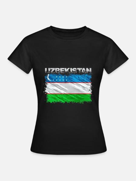 Usbekistan - Frauen T-Shirt - Schwarz
