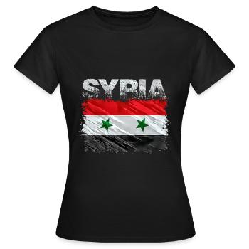Syria - Women's T-Shirt - black - Front - AI Model Female 172 dark (172cm)