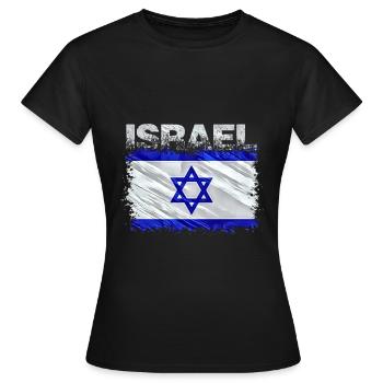 Israël - T-shirt Femme - noir - Devant - AI Model Female 172 dark (172cm)