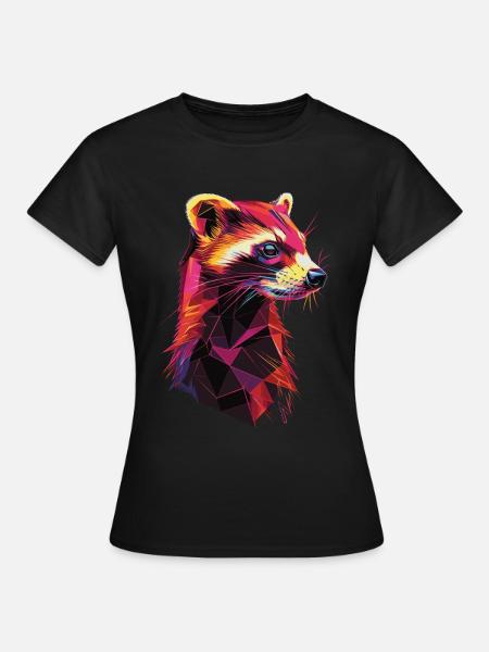 Frettchen - Frauen T-Shirt - Schwarz