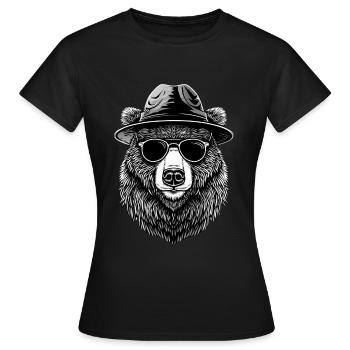 Tragen - Frauen T-Shirt - Schwarz - Vorne - AI Model Female 172 dark (172cm)
