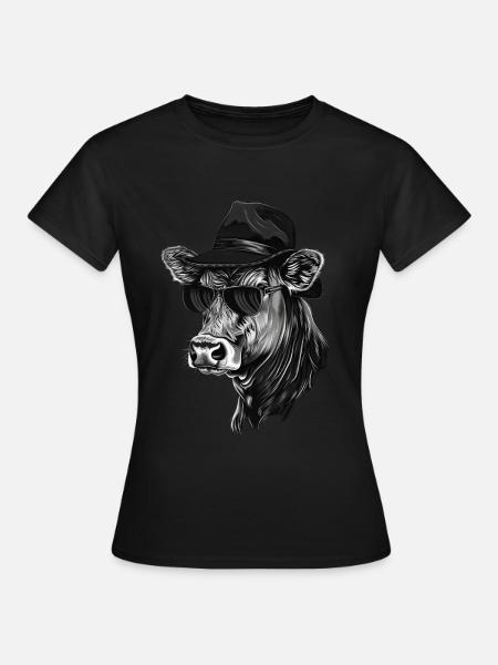 Kuh - T-shirt dam - svart