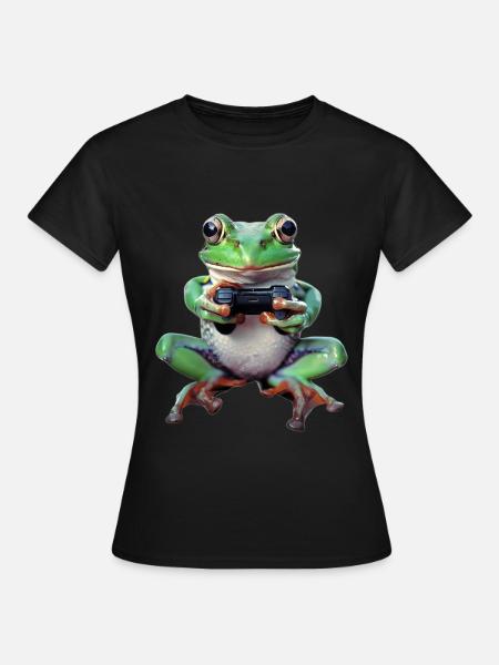 Frosch - Frauen T-Shirt - Schwarz