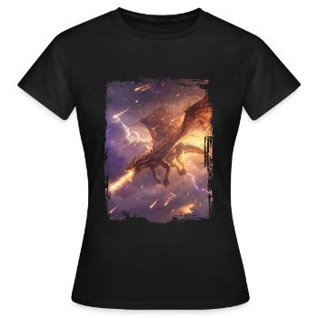 Cerf-volant - T-shirt Femme - noir - Devant - AI Model Female 172 dark (172cm)