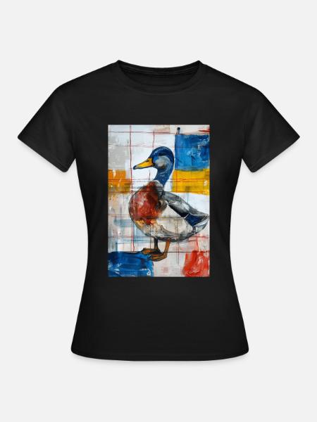Ente - Frauen T-Shirt - Schwarz