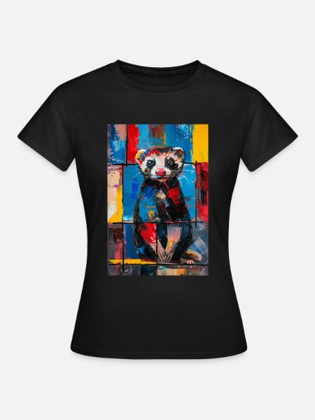 Frettchen - Frauen T-Shirt - Schwarz