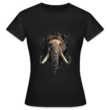 Mammouth - T-shirt Femme - noir - Devant - AI Model Female 172 dark (172cm)