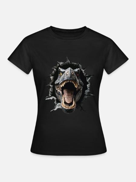 T-Rex - Frauen T-Shirt - Schwarz