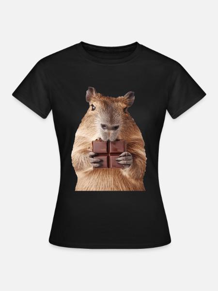 Wasserschwein - Frauen T-Shirt - Schwarz