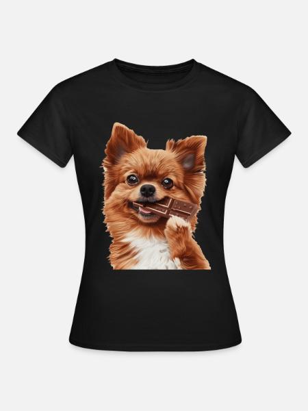 Hund - Frauen T-Shirt - Schwarz