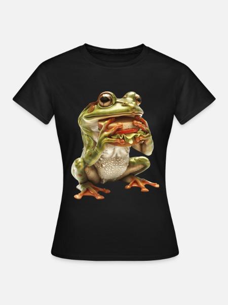 Frosch - Frauen T-Shirt - Schwarz