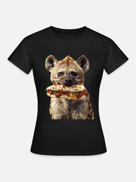 Hyäne - Frauen T-Shirt - Schwarz