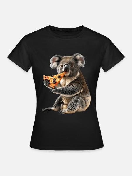 Koala - Frauen T-Shirt - Schwarz